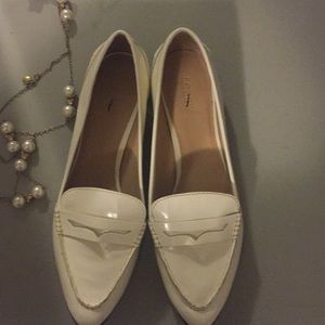 J.Crew white loafers